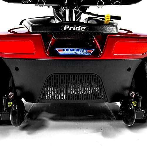 Victory 10.2 Red Pride Mobility 4-Wheel Electric Scooter S7102 + Front Basket Bag