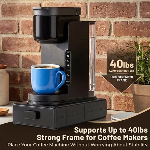EVERIE Coffee Pod Organizer Drawer for Keurig K-Cup Pods, Holds 18 Pods - Compact, Easy-Access Design with Smooth Glide