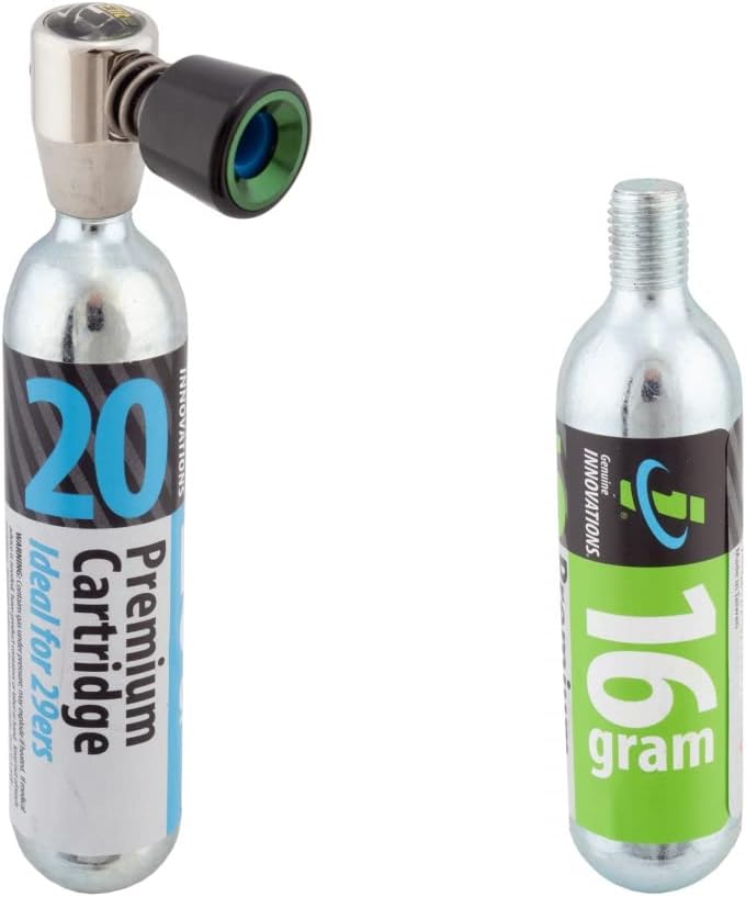 G2673, AirChuck, Lightweight, Bicycle CO2 Inflator, weight 16g, Black