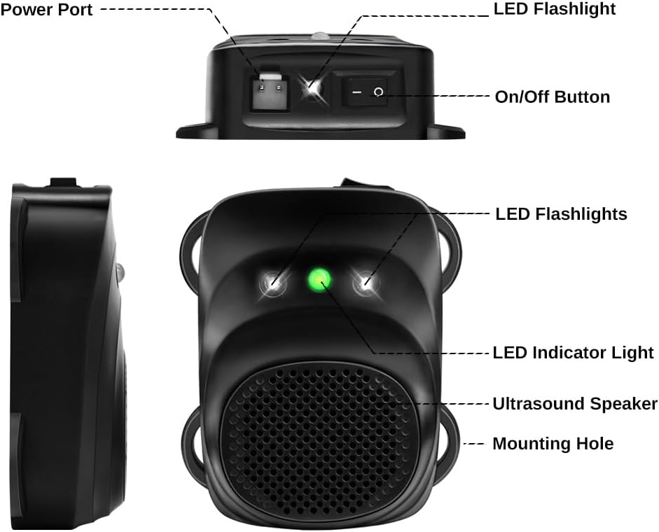Ultrasonic Under Hood Rodent Repellent for Vehicles, Cars, Trucks & RVs