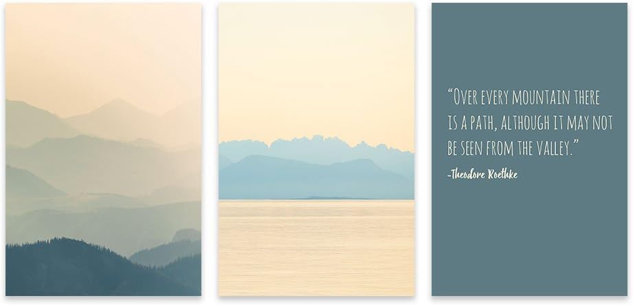 wall26 Canvas Prints Wall Art - Ocean Themed 3 Panel Wall Art with Wave,Anchor and Rudder - 16"x24" x 3 Panels