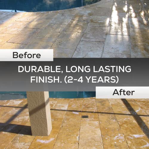1 Gal. DOMINATOR Stone+ Gloss Clear Acrylic Sealer | Satin Finish Stone Sealer
