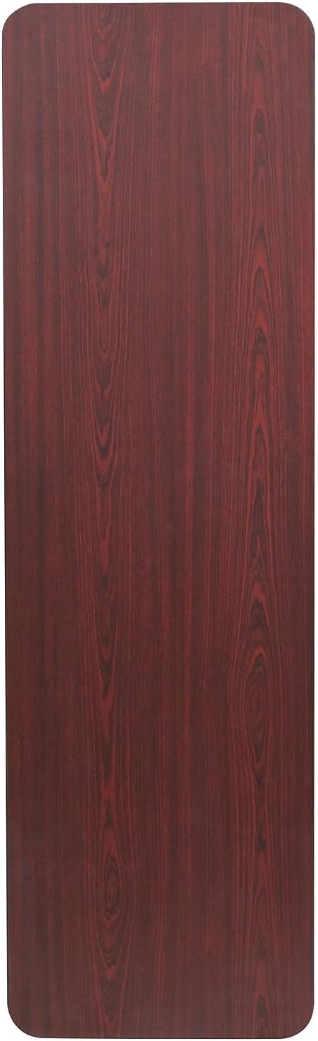Flash Furniture 5 ft Laminate Folding Training Table, Mahogany | Durable Construction, Commercial Use