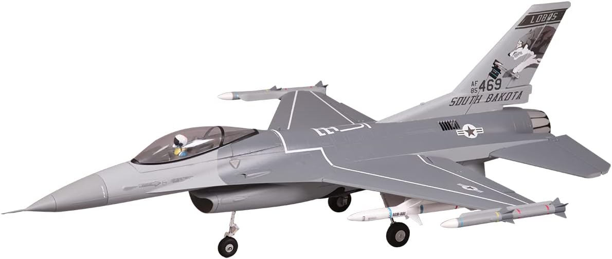 FMS F-16C Fighting Falcon 70mm EDF PNP with Reflex, Super Scale RC Airplane Jet (No Radio, Battery, Charger)