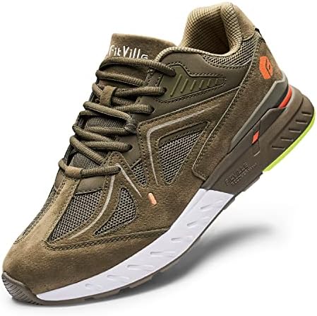 FitVille Extra Wide Walking Shoes for Men Wide Width Sneakers for Flat Feet Heel Pain Relief - Rebound Core