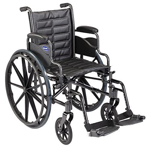 Invacare Tracer EX2 Wheelchair for Adults | Standard Folding | 16 Inch Seat | Footrests & Desk Arms