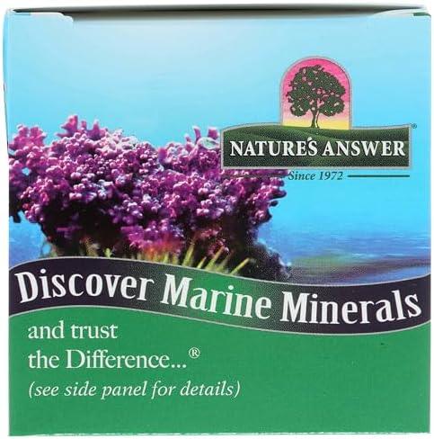 Nature's Answer Marine Based Magnesium, Super Concentrated 500mg | Plant Based | Red Algae & Seawater Derived | Alcohol-Free & Gluten-Free | Vegetarian Capsules 90ct