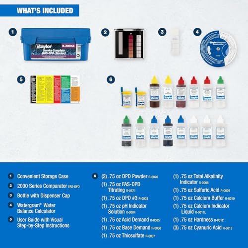 Taylor Service Complete Pool Water Test Kit K-2006C