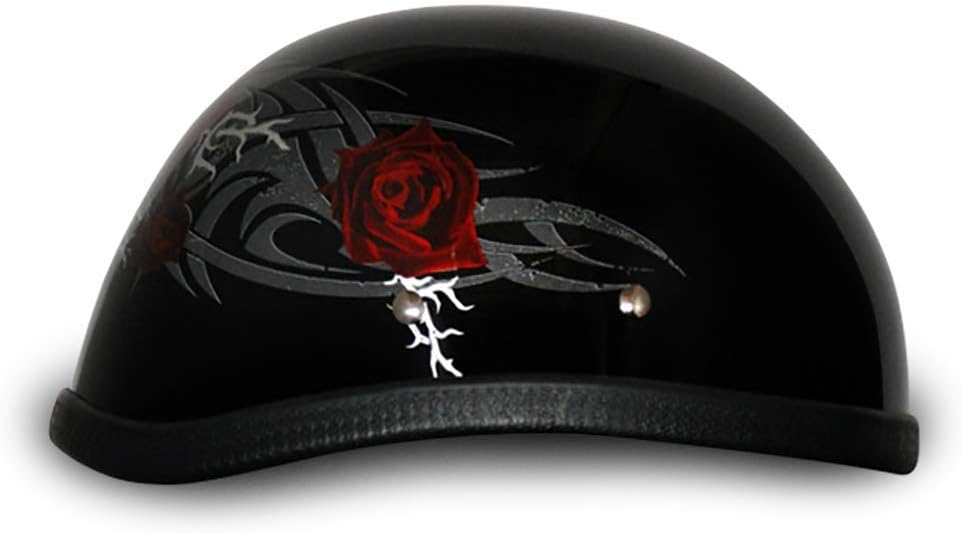 Daytona Helmets Graphics Bicycle Helmets for Men - Novelty Half Helmet with Breathable Liner - Retro Skull Cap – Eagle Headgear with Head Wrap