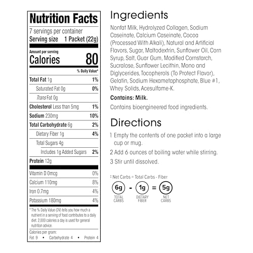 Wonderslim Protein Coffee Drink Mix with Casein Protein – 7 ct (Cappuccino) | With Collagen, 12g Protein, 70 Calories, Low Sugar, 3g Net Carbs, Keto Friendly, Gluten Free, GLP-1 Friendly Coffee Drink Mix
