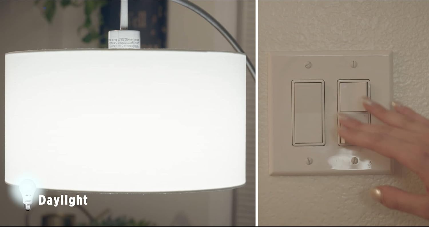 Feit Electric LED Three-Color Choice Intellibulb - A19 with an E26 Medium Base Light Bulb - 60W Equivalent - 15 Year Life - 750 Lumen - 2700K Soft