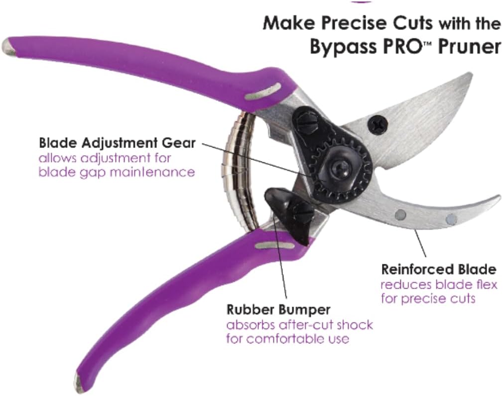 Dramm 18043 ColorPoint Bypass Pruner with Stainless Steel Blade, Yellow