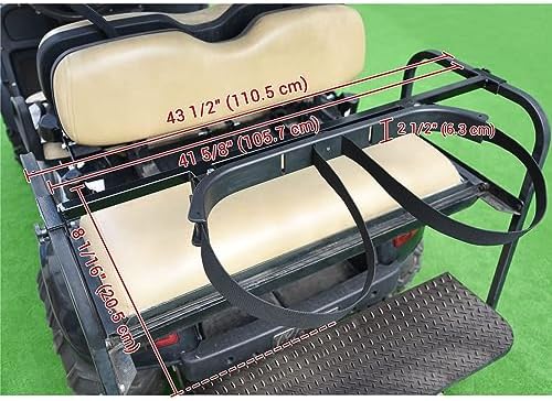 AW Universal Golf Bag Attachment Golf Bag Holder Bracket Rack for Golf Cart | Rear Seat Black