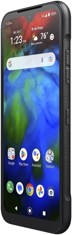 KYOCERA DuraSport 5G C6931 Carrier Unlocked Rugged Smartphone, Black, 6.1" Display, 48MP Camera, Waterproof, Dustproof, Drop Rated
