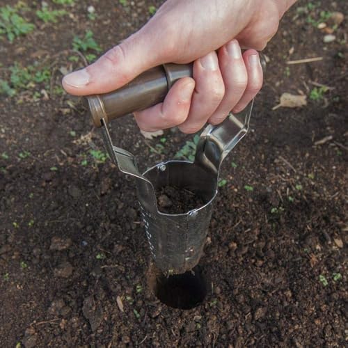 Edward Tools Bulb Planter - Bend Free Tool for Planting Bulbs, Depth Marker for More consistent Planting Tulips, Daffodils, Dahlias (Assorted)