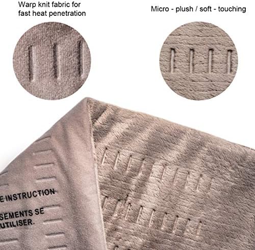 Heating Pad Fast-Heating Technology for Back/Waist/Abdomen/Shoulder/Neck Pain and Cramps Relief - Moist and Dry Heat Therapy with Auto-Off Hot