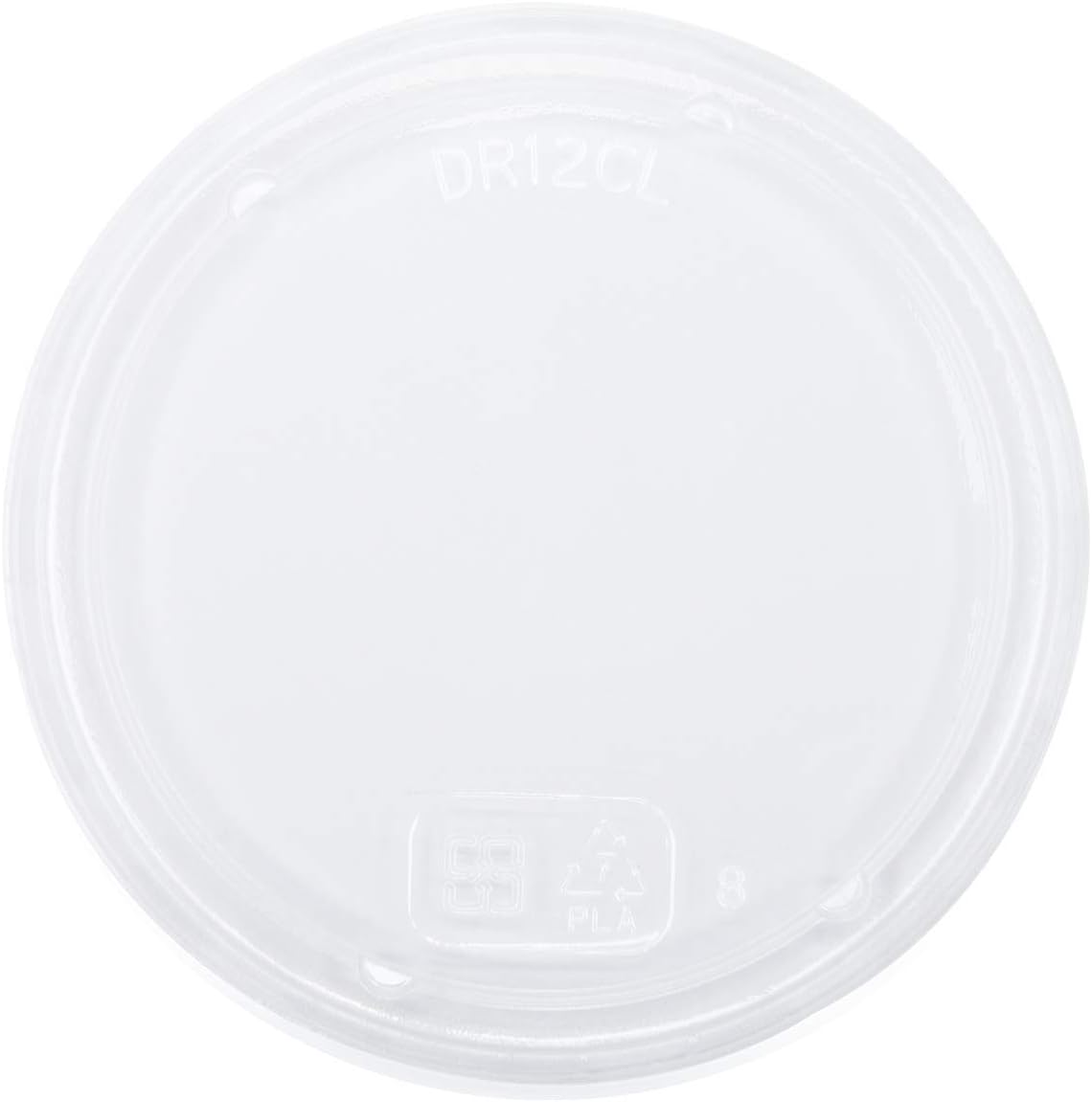 Karat Earth KE-DCL117-PLA Lid for 8-32 oz. PLA Deli Container (117mm), Clear - Case of 500 pcs