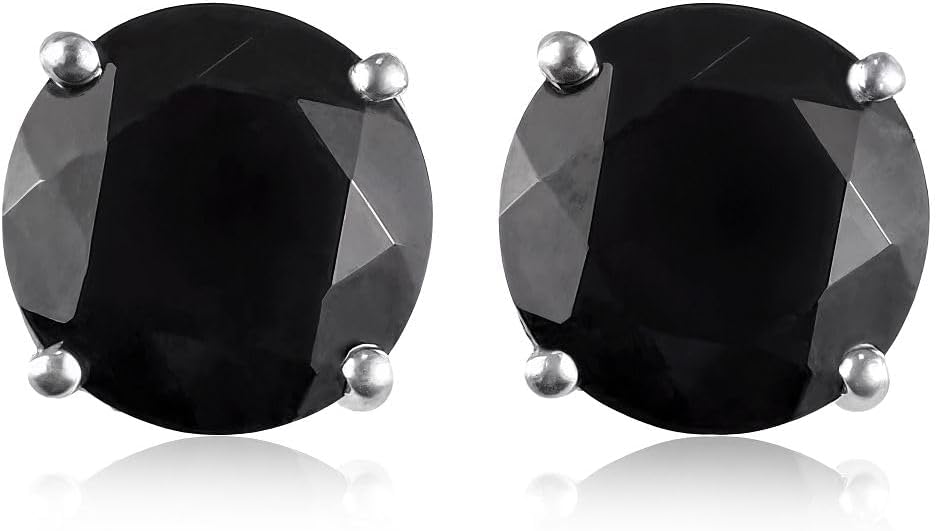 Birthstone Stud Earrings 925 Sterling Silver Gemstone Jewelry Anniversary | Birthday, Gifts