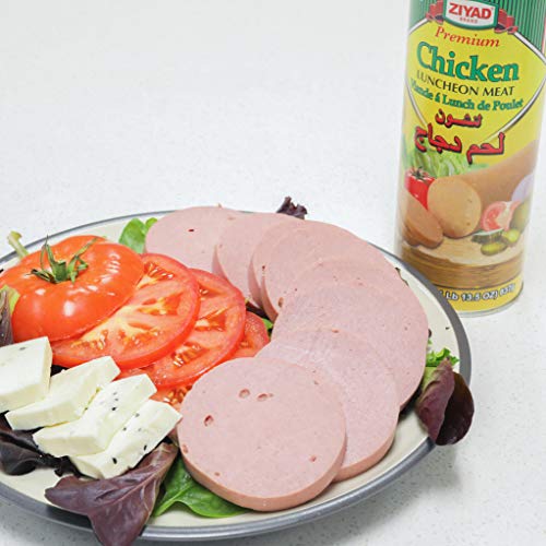 Ziyad Halal Luncheon Loaf Meat 12 oz - Premium Beef Canned Food for Quick Meals - Perfect for Sandwiches, Pasta, Rice - Convenient Halal Pantry Staple
