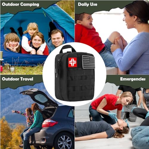 320 PCS Survival Kits First Aid Kit, Gifts for Men Fathers Day Him Dad
