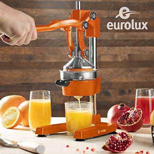 Eurolux Ultra-Premium Cast Iron Juicer | Extra-Large, Heavy Duty, Commercial Grade