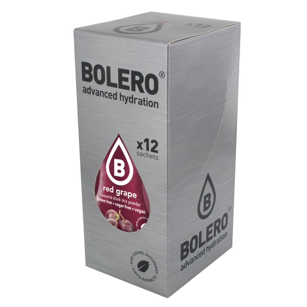 Bolero- Sugar Free Drink Mix Packets Pomegranate Fruit Flavors | Powdered Flavored Water Packets | 12 Large Sachet On The Go Packets