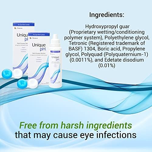 Menicon Unique pH Multipurpose Contact Lens Solution with Lens Case 4 fl oz