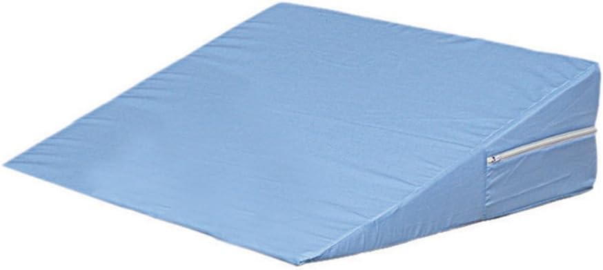 DMI Bed Wedge Pillow and Triangle Wedge with Elevated Incline for Neck Pain, Headaches, Shoulders, Back Pain, Foot Support, Knee Pain or Restless Leg Syndrome, 24x24x12 inches, White (Pack of 1)
