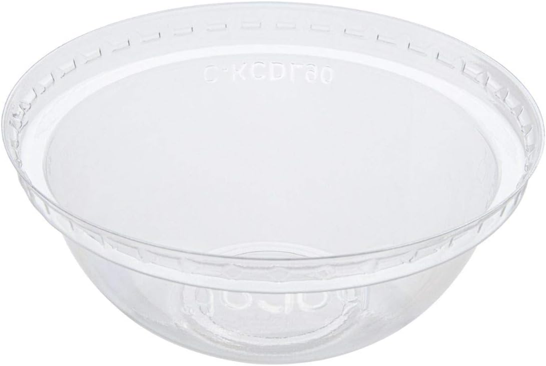 Karat C-KCDL90 90mm PET Dome Lid, Fits 12 oz - 22 oz Paper Cold Cups (Pack of 1000)