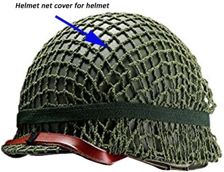 WW2 Replica US M1 Helmet Cover Net Webbing Tactical Helmet Cover Field Green WWII Reproduction