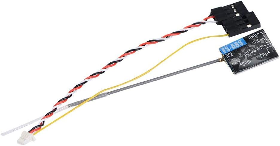 RC Receiver, FS-A8S 2.4G 8CH Mini Receiver w/PPM i-Bus SBUS Output for FS-i4 FS-i6 FS-i6S