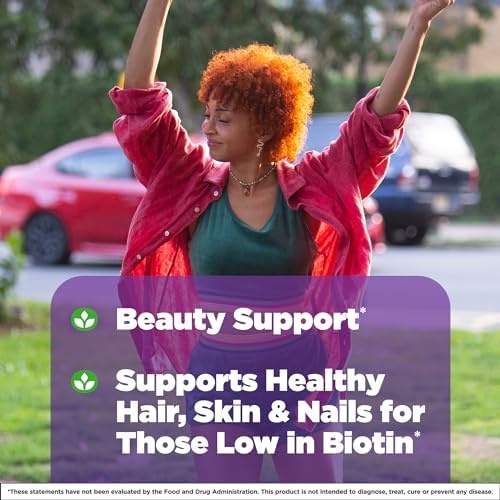 Natrol Biotin 10000mcg, 4X Faster Dissolve Supplement for Healthy Hair, Skin and Nails for Those Low in Biotin, Plus Energy Metabolism Support, 60 Tablets, Up to a 60 Day Supply