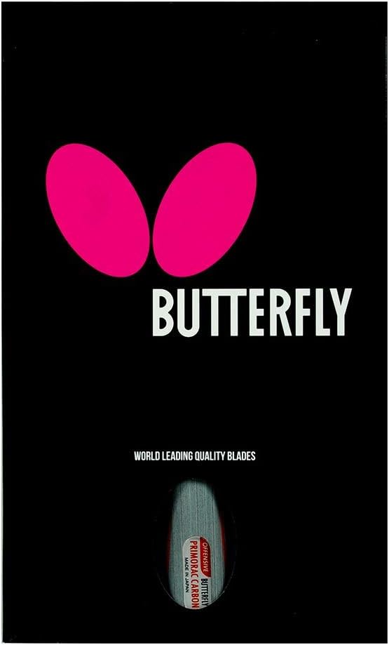 Butterfly Primorac Carbon Pro-Line Table Tennis Racket - One of Our Fastest Blades Fueled by The Raw Power of Carbon Fiber - Recommended for World