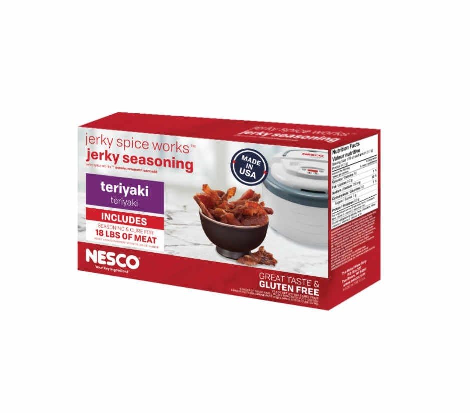 NESCO TJ-18, Jerky Spice Works, Teriyaki Flavor, 9 Count