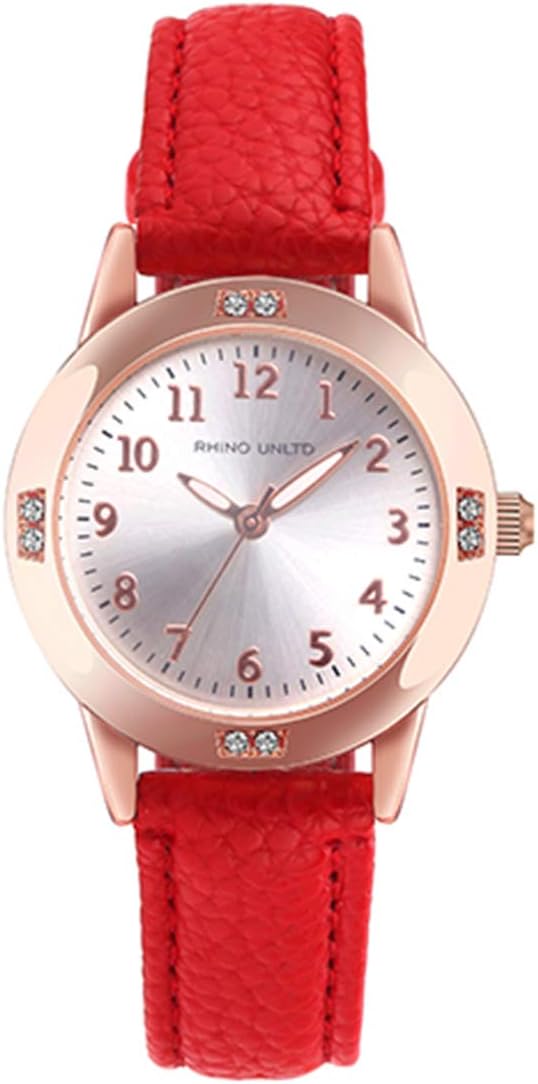 TUOTISI Women's Leather Band Quartz Movement Waterproof Business Classic Analog Watch with Genuine Leather Stainless Steel Band Elegant Ladies Watch