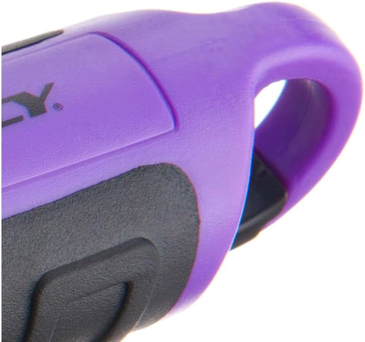 Dorcy 55 Lumen Floating Water Resistant LED Flashlight with Carabineer Clip, Purple (41-2508)