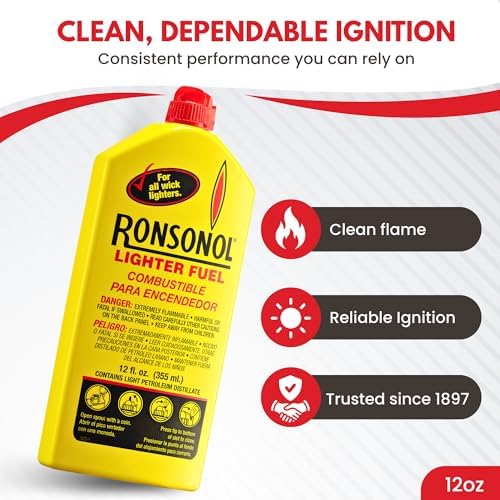 Ronson 12 Ounce Ronson Lighter Fuel - Pack of 2