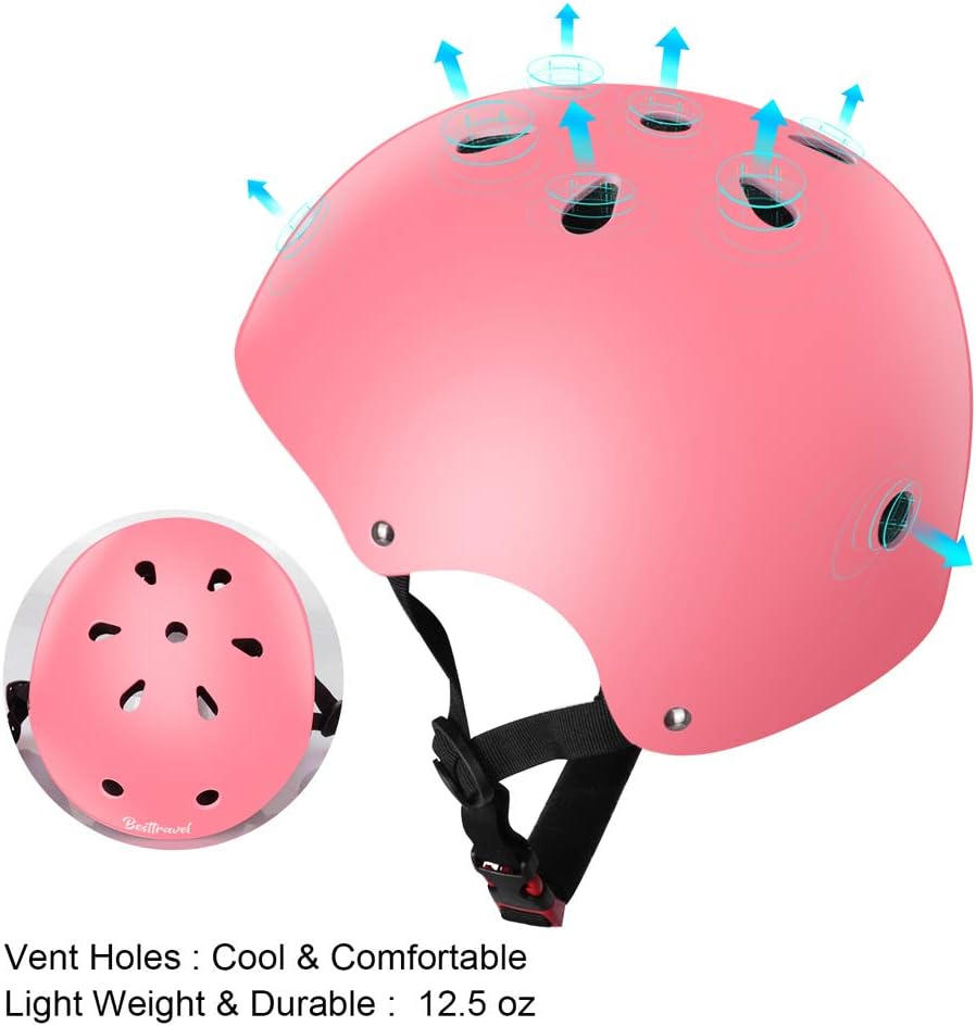 Besttravel Kids Helmet, Toddler Adjustable Kids Ages 3-8 Years Old Boys Girls Multi-Sports Safety