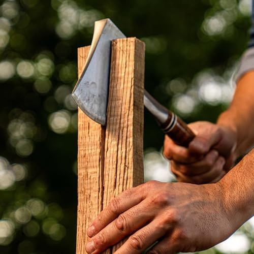 ESTWING Sportsman's Axe - 14" USA Made Special Edition Camping Hatchet with Forged Steel Construction & Genuine Leather Grip - E24ASEA | Made in USA, Outdoor Versatility, Genuine Leather Grip, Forged In One Piece, Heavy Duty Sheath