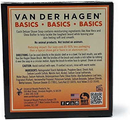 Van der Hagen Deluxe Shave Soap - 2.5 oz - 3 pk