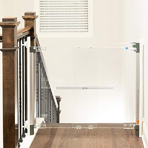 Qdos Safety Crystal Designer Baby Safety Gate - Meets Tougher European Standards - Modern Design and Unparalleled Safety - Beauty & Safety Together