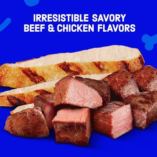 Kibbles 'N Bits Small Breed Mini Bits Savory Beef & Chicken Flavors Dog Food, 16-Pound(Pack of 1) | Complete & Balanced Nutrition Formulated For Small Adult Dogs Crafted With Easy-To-Chew Bites Of Beef & Chicken Flavors