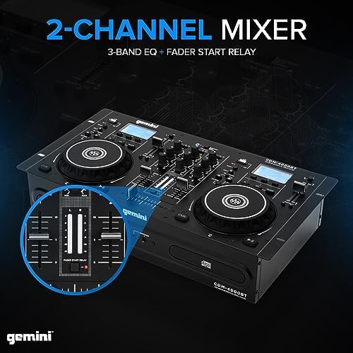 Gemini Standalone DJ CD Player & Mixer with Bluetooth (CDM-4000BT)