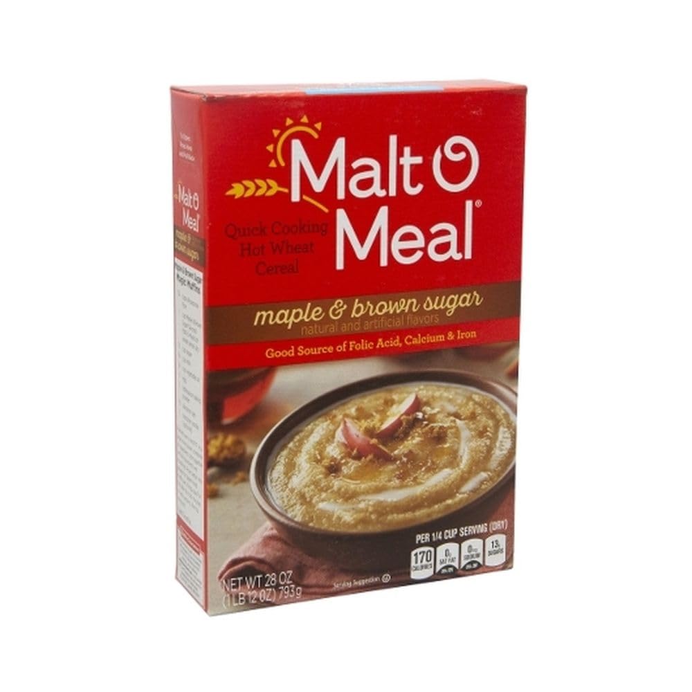 Malt-O-Meal Maple And Brown Sugar - Hot Cereals, 28 Ounce -- 12 per case.