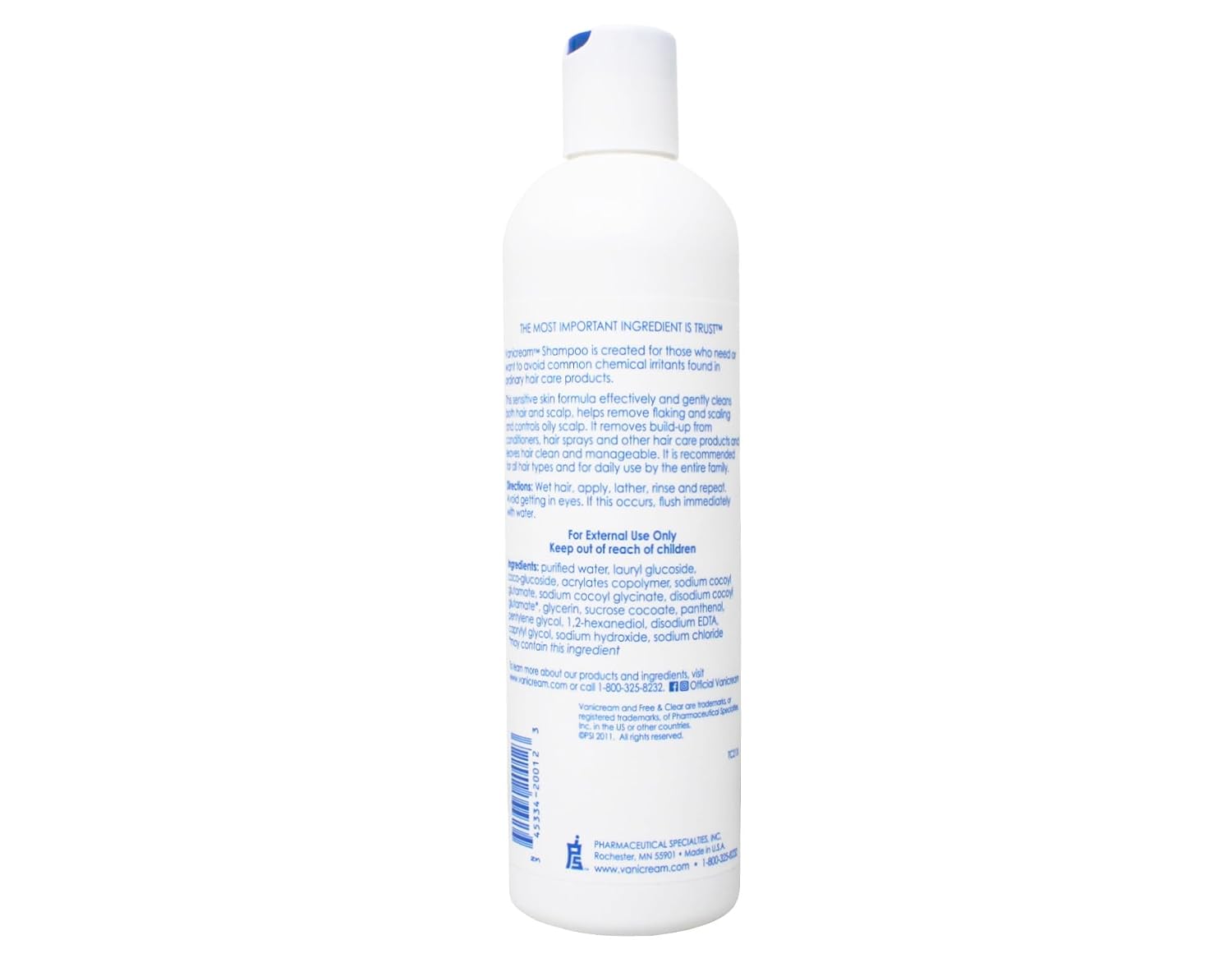 Vanicream Set, includes Shampoo-12 Oz and Conditioner-12 Oz - One each.