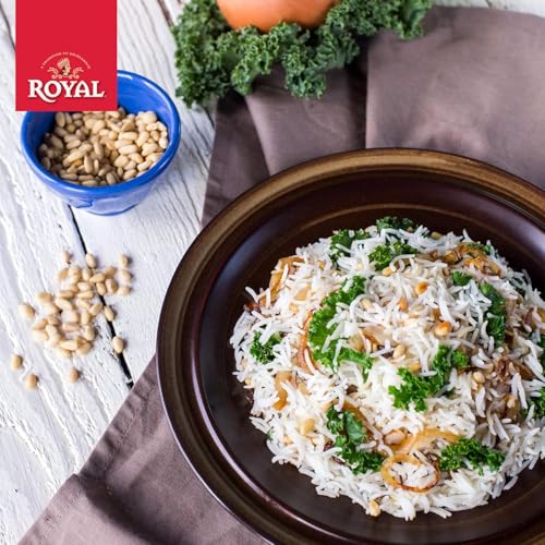 Royal Chef's Secret Basmati White Rice - 10 lb Bag | Premium Extra Long Grain Rice - Perfect for Biryanis, Pilafs, Pulao & Curries - Cook in Microwave or on Stove Top