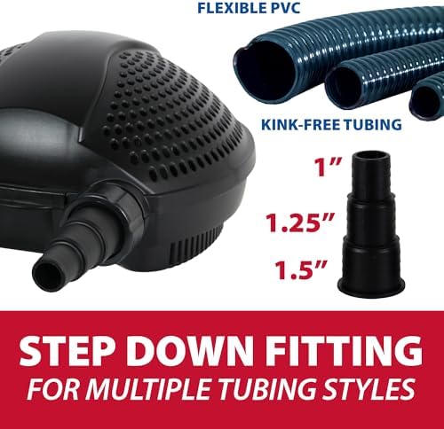 The Pond Guy SolidFlo G2 Submersible Pump for Small Ponds, 600 GPH | Ideal for water gardens and waterfalls with quiet, durable, efficient flow and easy DIY setup