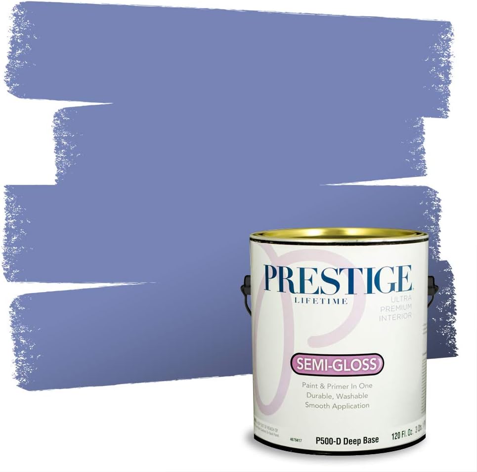 PRESTIGE Paints Exterior Paint and Primer In One, 1-Gallon, Satin, Comparable Match of Sherwin Williams* Blueblood*