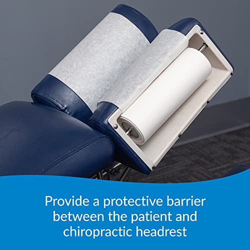 TIDI 980898 Choice Single-Use Chiropractic Headrest Paper Roll, Fluid and Barrier Protection, Absorbent Crepe Paper, White, 8.5" Width, 125' Length