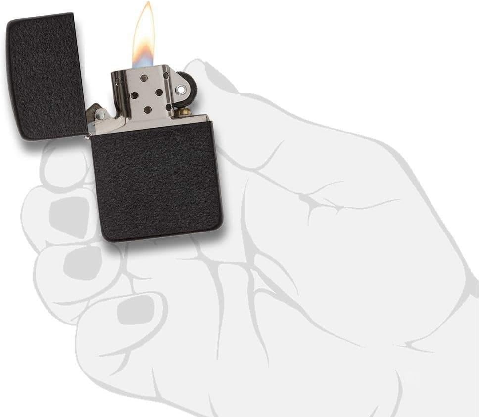 Zippo 1941 Black Crackle Replica Pocket Lighter
